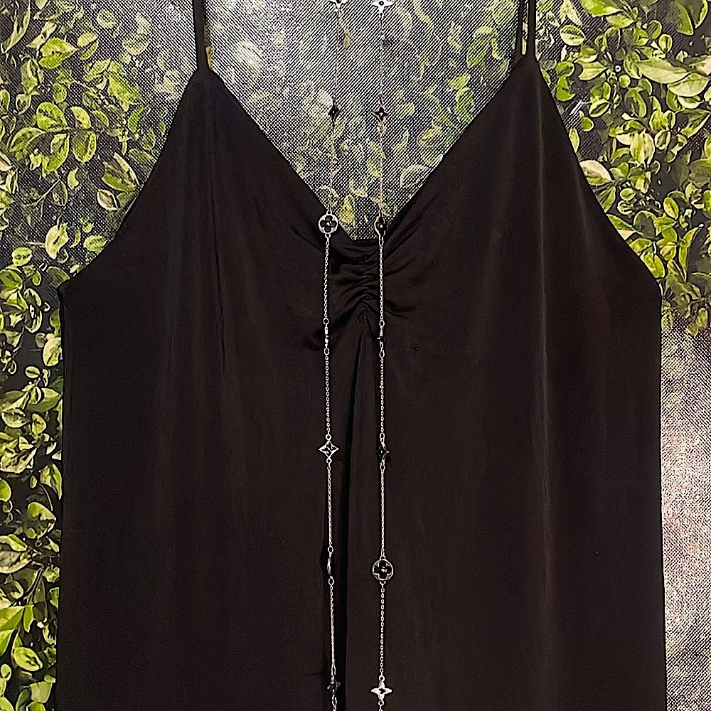 Bershka Black Sexy Sheath Midi Dress Spaghetti Strap Looks Amazing On - Picture 13 of 15
